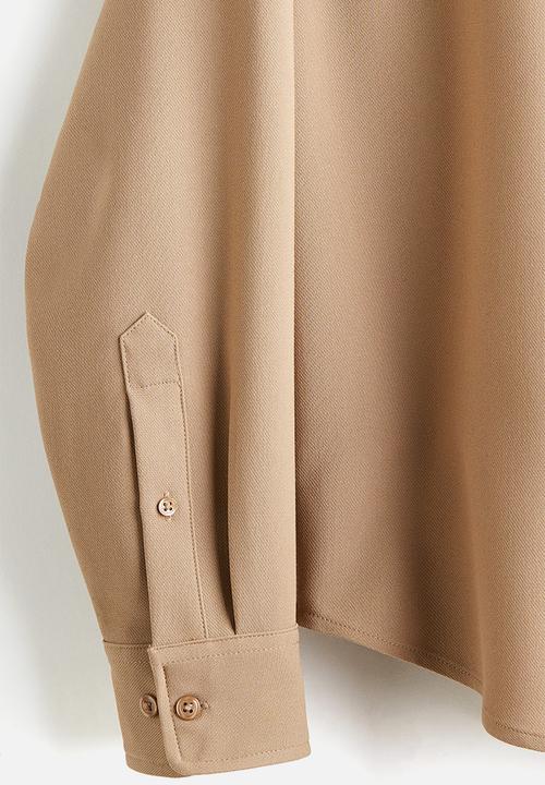 H&M - Relaxed fit twill shirt - beige