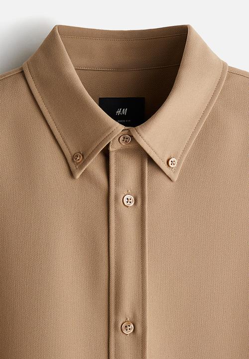 H&M - Relaxed fit twill shirt - beige