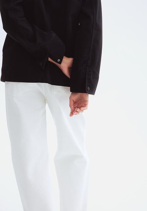 H&M - Corduroy-collar jacket - black
