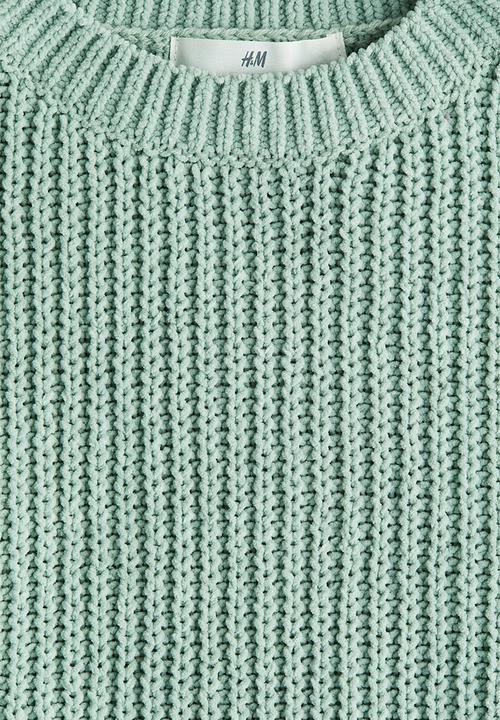 H&M - Chenille-knit jumper - light turquoise