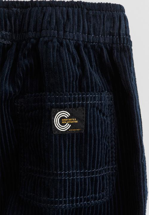 H&M - Cotton corduroy trousers - navy blue