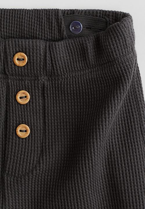 H&M - Waffled jersey trousers - dark grey