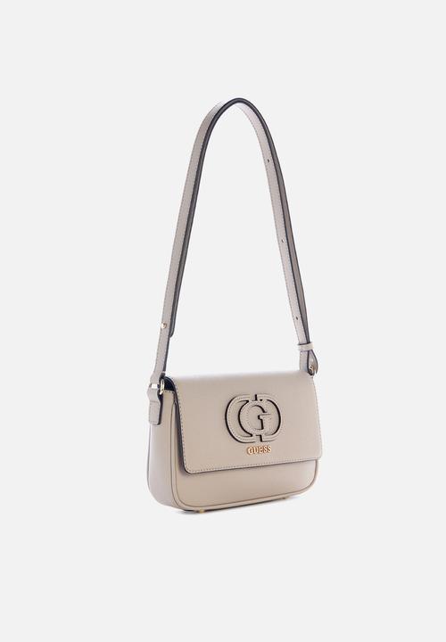 GUESS - Isola Convertible Crossbody Flap - Beige