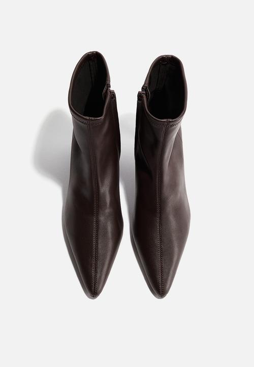H&M - Heeled sock boots - dark brown