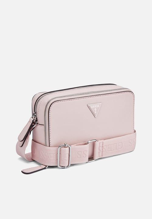 GUESS - Viviette Mini Dbl Zip Crossbody - Pink