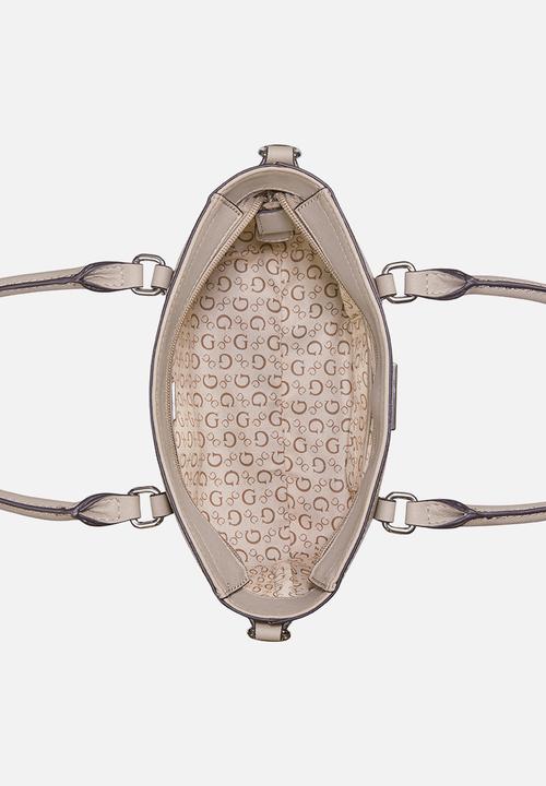 GUESS - Quinley mini  tote bag- taupe