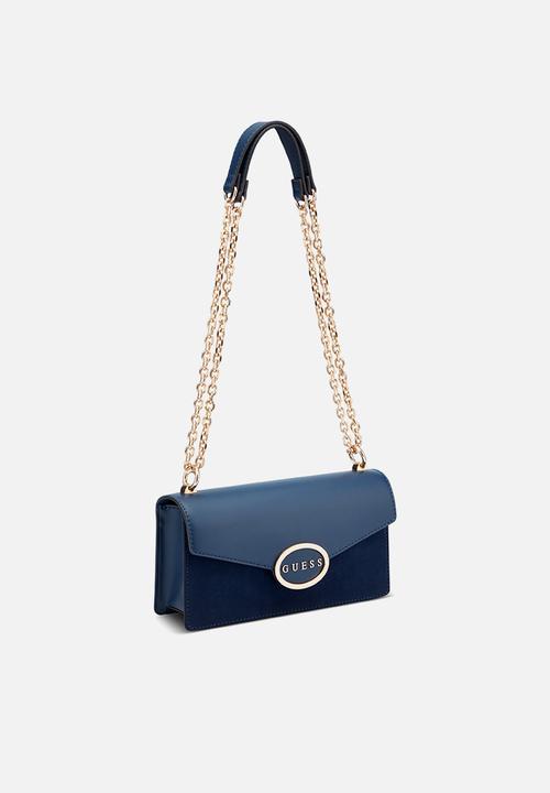 GUESS - Gracia convertible crossbody bag flp - navy