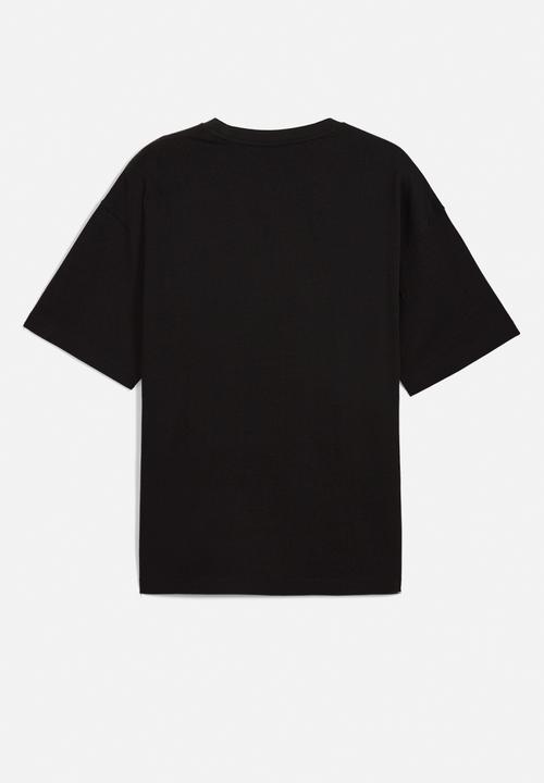 PUMA - WARDROBE ESS Oversized Tee M - PUMA Black