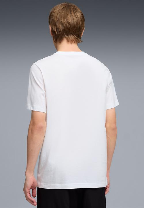 PUMA - ESS 2 Colour No. 1 Logo Tee - PUMA White-red