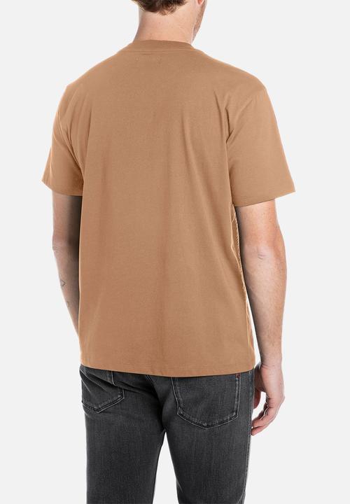 Replay - Basic Crew Neck Tee – Brown