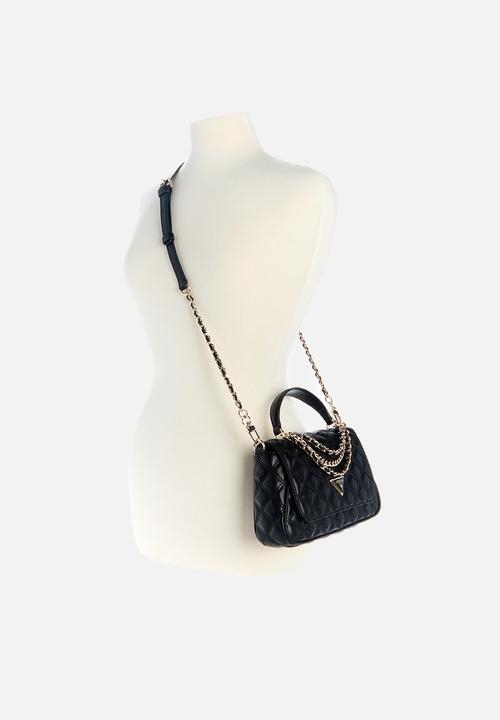 GUESS - Giully ii top handle flap- black