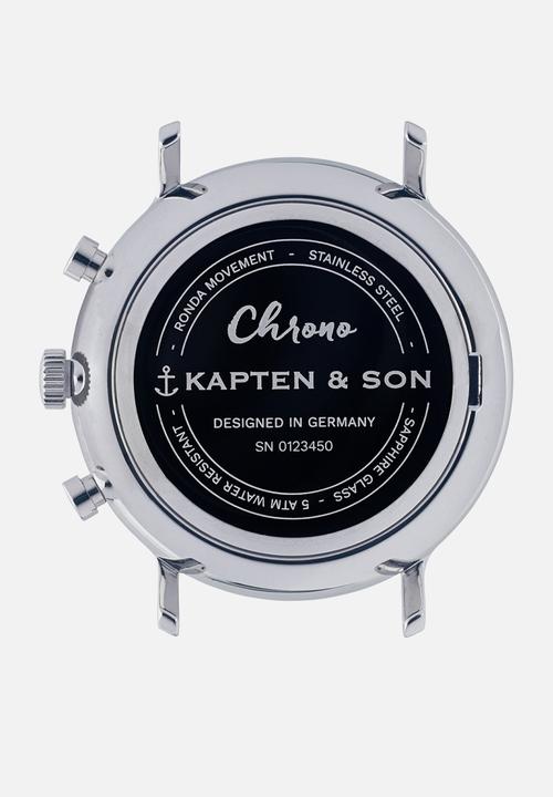 Kapten & Son - Chrono Small Silver Steel - Silver