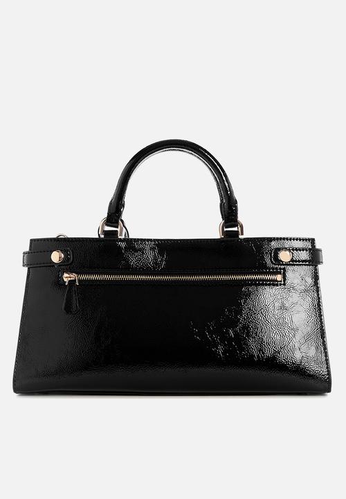 GUESS - Cirene triple comp satchel bag- black