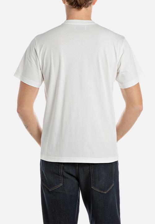 Replay - Crew-Neck T-shirt - Heritage Print - White