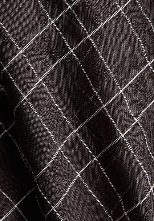 H&M - Bow-collar blouse - black checked