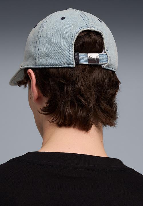 PUMA - Wardrobe ess metal dad cap- faded denim