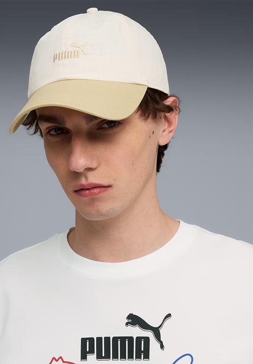 PUMA - Ess No 1 Color Block Dad Cap - Alpine Snow-Toasted Almond