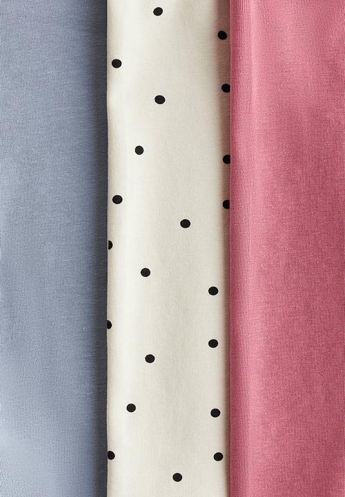 H&M - 3 pack cotton cycling shorts - pink spotted