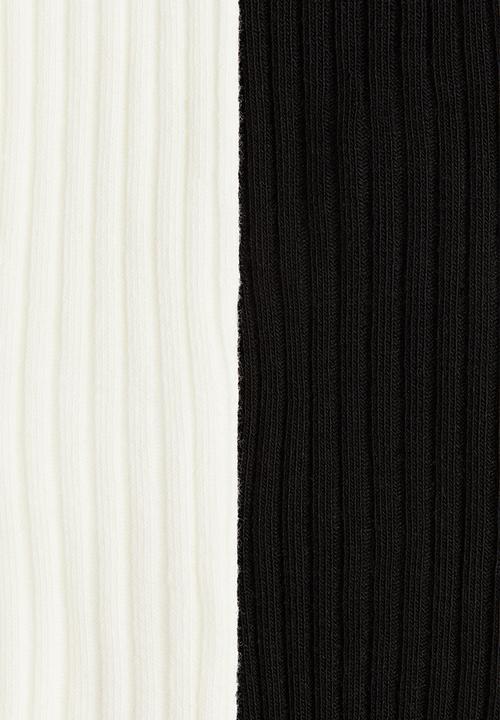 H&M - 2-pack fine-knit tights - white & black