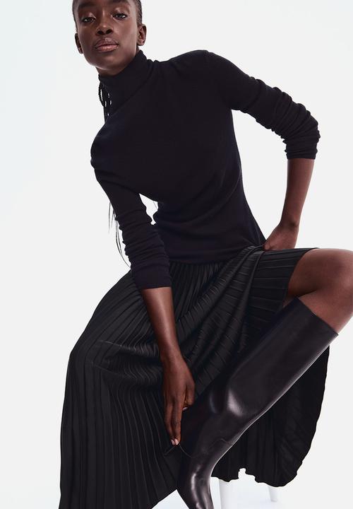 H&M - Pleated skirt - black