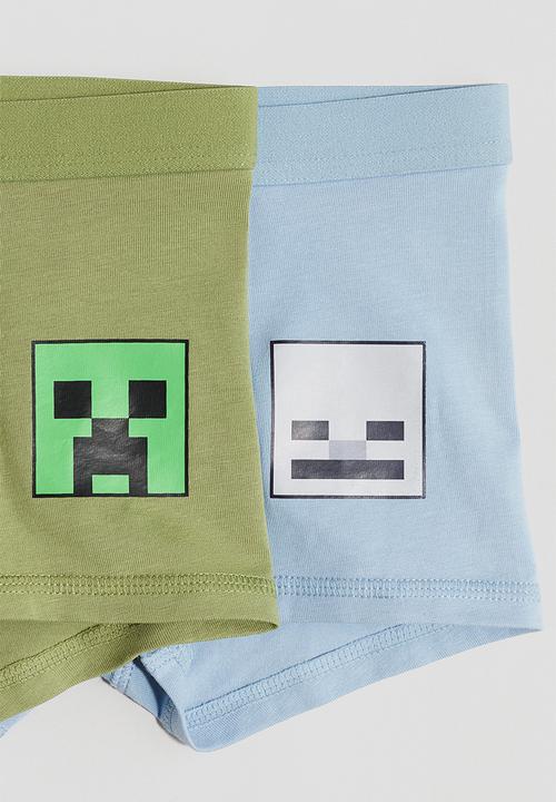 H&M - 5-pack trunks - dark grey minecraft 