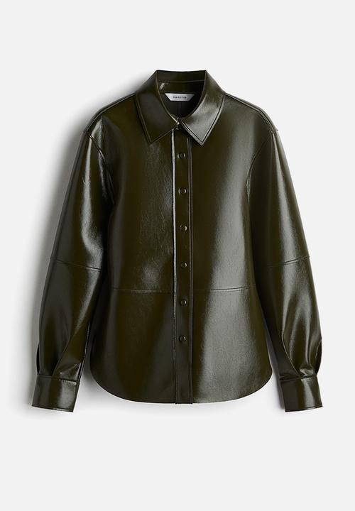 H&M - Coated shirt - dark  green