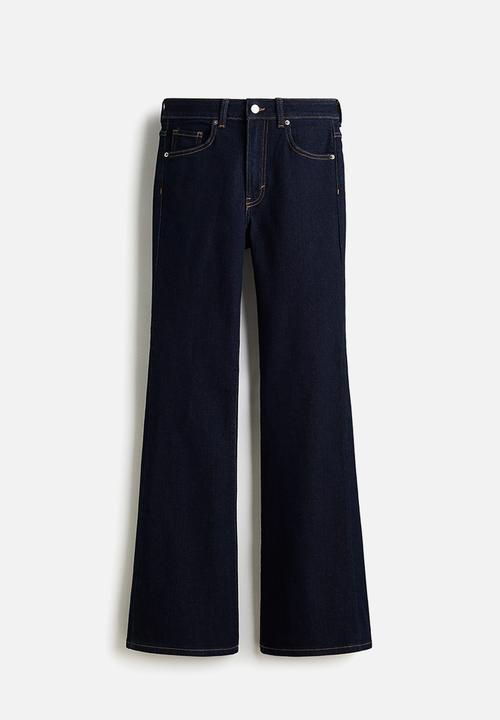 H&M - Flared high jeans - dark denim blue