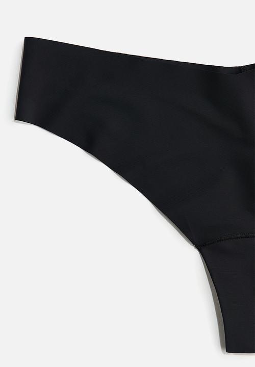 H&M - 3 pack microfibre brazilian briefs - black