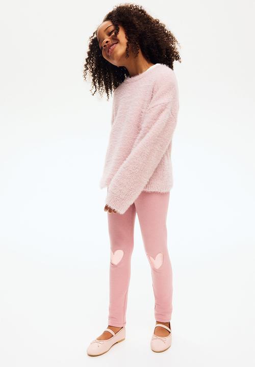 H&M - Leggings - pink hearts