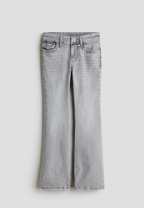 H&M - Flared leg low jeans - light denim grey