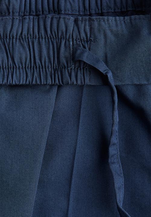H&M - Loose-fit cotton chinos - dark blue