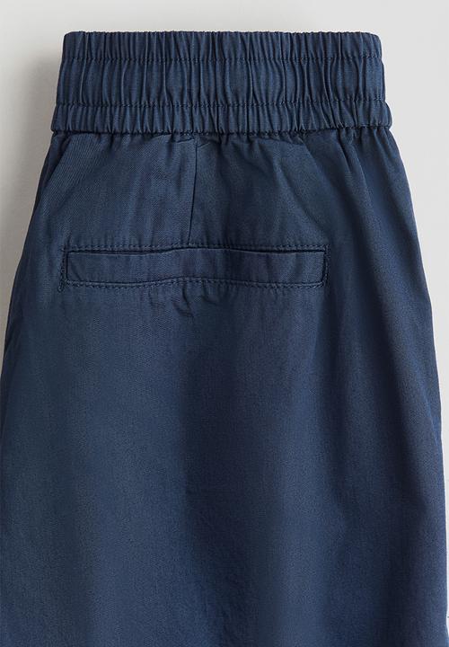 H&M - Loose-fit cotton chinos - dark blue