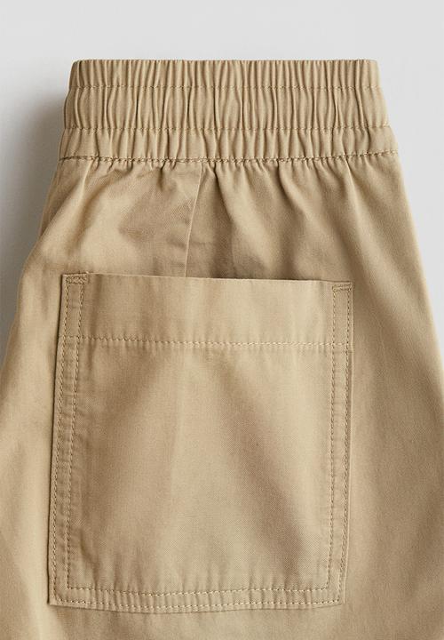 H&M - Cotton poplin shorts - beige