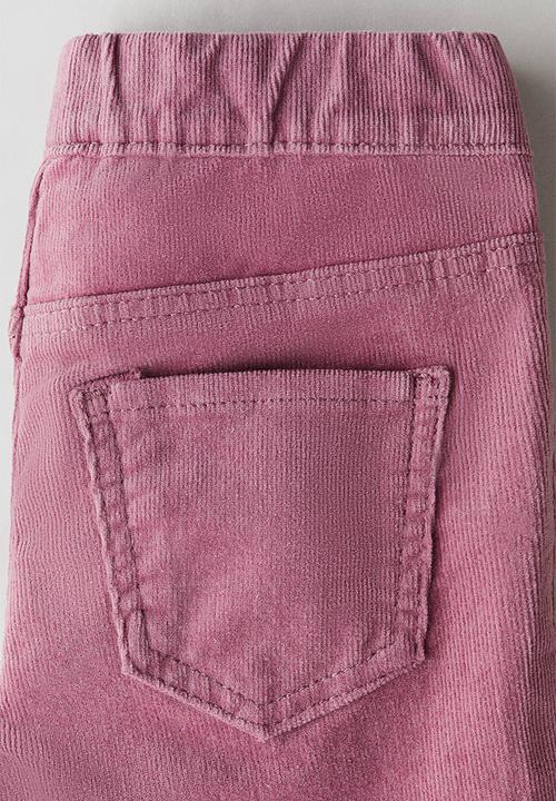 H&M - Flared corduroy treggings - pink