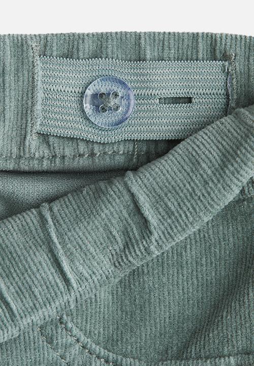 H&M - Flared corduroy treggings - dusty green