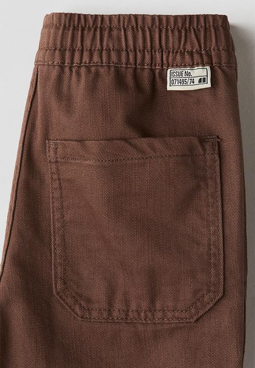 H&M - Cotton twill trousers - brown
