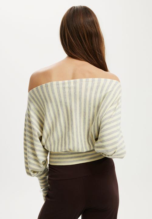Cotton On - Everfine ls batwing knit - Butter Grey Marle