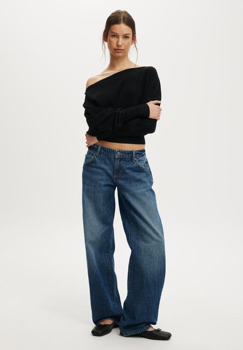 Cotton On - Everfine ls batwing knit - black
