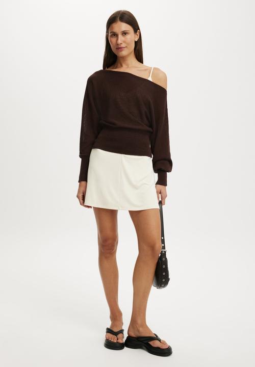 Cotton On - The breezy ls batwing knit - dark oak