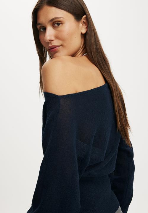 Cotton On - The breezy ls batwing knit - navy