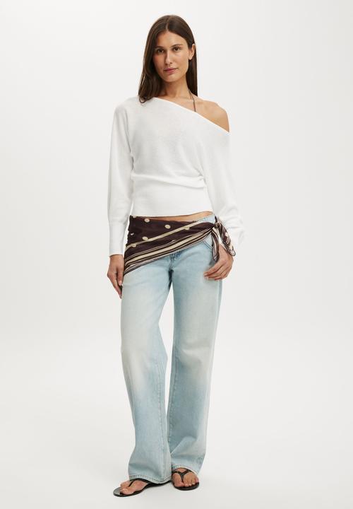 Cotton On - The breezy ls batwing knit - white