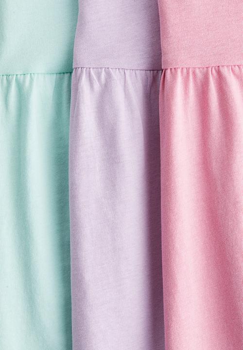 H&M - 3-Pack jersey dresses - multi