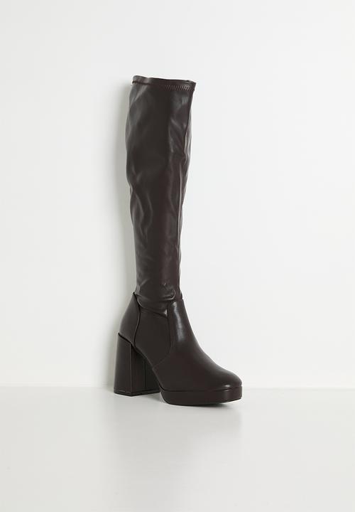 Raid London - Cannon knee length boot - brown 