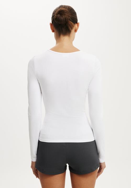 Cotton On - Everyday Smooth Long Sleeve - White