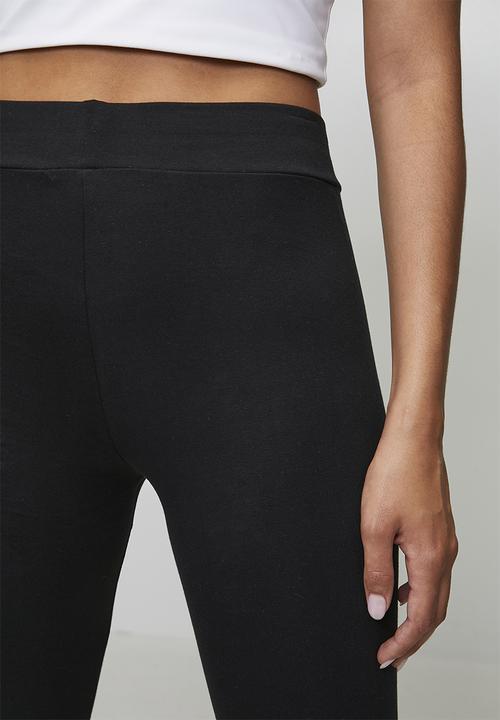 PUMA - Ess Logo Lab Metallic Leggings W Bl - Puma Black-Puma Silver