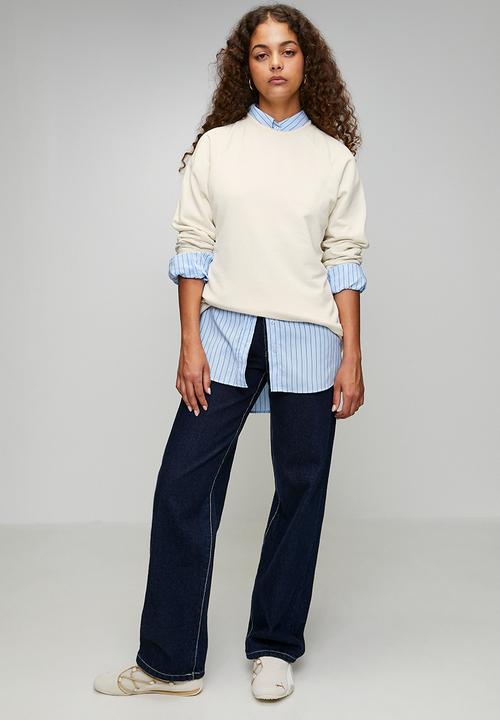Brave Soul - Ladies Sweatshirt - Cream