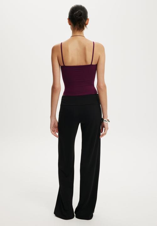 Cotton On - Honey rouched pant - black