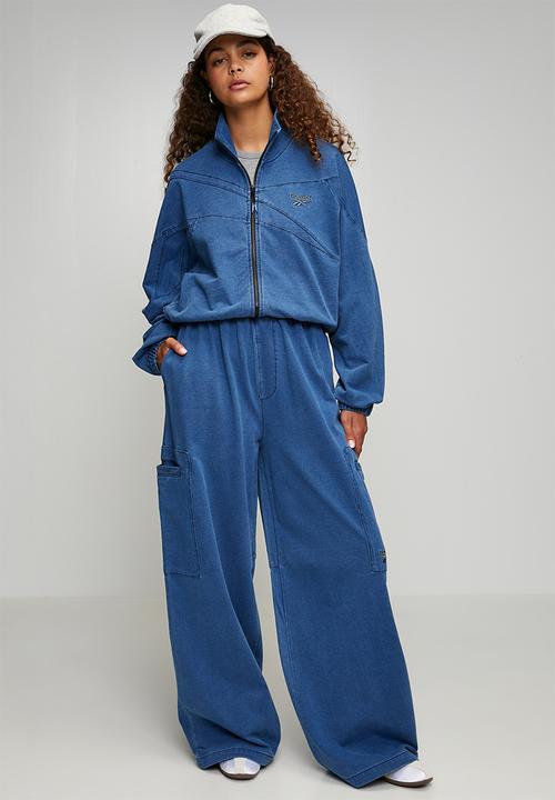 Reebok - Street Sport Printed Cargo Pants - Denim Blue/Warped Blue