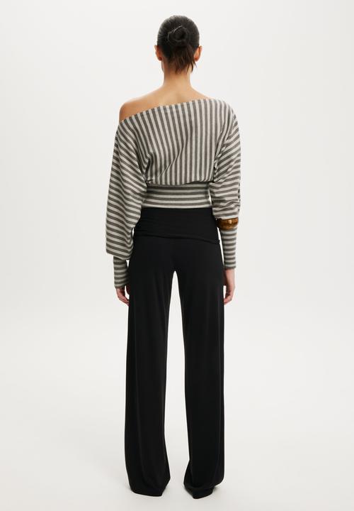 Cotton On - Honey tie pant - black