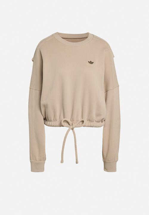 adidas Originals - P Essential Oversized Crewneck - Stone Khaki
